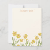 黄色の野草個人文房具 サンキューカード (正面)