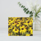 黄色の野草畑 ポストカード (スタンド正面)