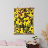 黄色の野草畑 吊り下げ型タペストリー (寝室)