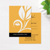 黄色の金ゴールドリーフサロンスパギフトカード証明書 (デスク)