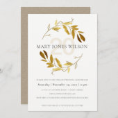 黄色の金ゴールド動物リース年限月記念カード サンキューカード (正面/裏面)