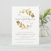 黄色の金ゴールド動物リース75歳の誕生日カード サンキューカード (スタンド正面)