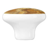 黄色の金ゴールド大理石パターン セラミックノブ (側面)