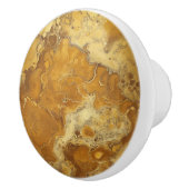 黄色の金ゴールド大理石パターン セラミックノブ (右)