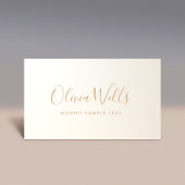 黄色の金ゴールド手書きスクリプトソーシャルメディアのアイコン 名刺