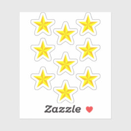 黄色の金ゴールド星の学校 – 報酬シール シール