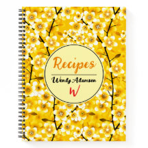 黄色の金ゴールド秋ブック。ファミリレシピ用 | フローラ
