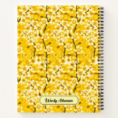 黄色の金ゴールド秋ブック。ファミリレシピ用 | フローラ ノートブック (裏面)