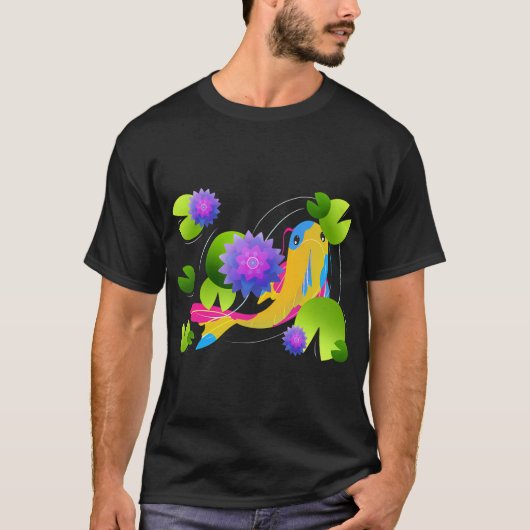 黄色の錦鯉 Tシャツ (正面)