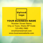 黄色の長方形のウィンドウクリングのビジネスブランド ウィンドウサイン (シート3)