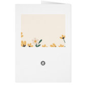 黄色の開花-ハッピーバースデー (裏面)