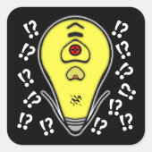 黄色の電球を取り消すv1.1 スクエアシール (正面)