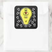 黄色の電球を取り消すv1.1 スクエアシール (バッグ)