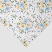 黄色の青いフローラ水の色の分離組織パップ 薄葉紙 (詳細)