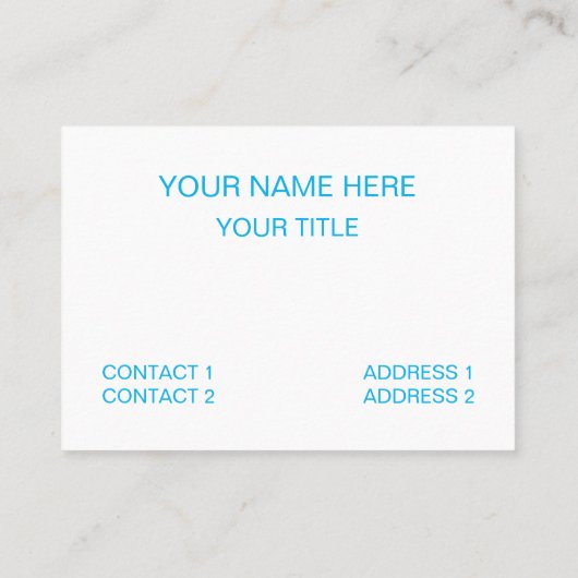 黄色の青い白い山形の色のブロックパターン 名刺 (裏面)