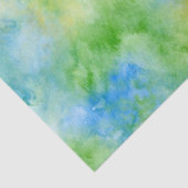 黄色の青の緑の水色抽象芸術 薄葉紙 (詳細)