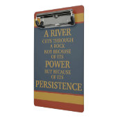 黄色の青やる気を起こさせるの強さ ミニクリップボード (アングル2)