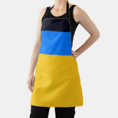 黄色の青ストライプ色 エプロン (インサイチュ)
