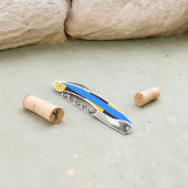 黄色の青ストライプ色 ソムリエナイフ