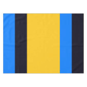 黄色の青ストライプ色 テーブルクロス (正面(横))