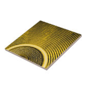 黄色の音楽スピーカーと音波 タイル (側面)