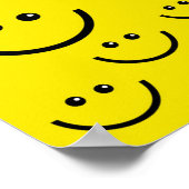 黄色の顔ポスター ポスター (角)