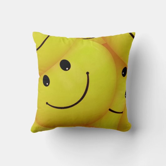 黄色の顔 クッション (裏面)