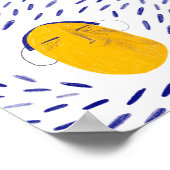 黄色の顔 ポスター (角)