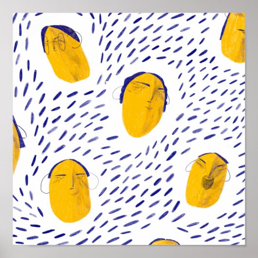 黄色の顔 ポスター (正面)