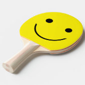 黄色の顔 卓球ラケット (正面アングル)