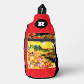 黄色の風景。 スリングバッグ (正面)