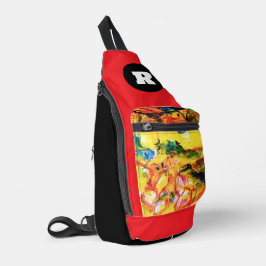 黄色の風景。 スリングバッグ