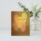 黄色の風船 ノルウェー語 ハッピーバースデー ポストカード (スタンド正面)