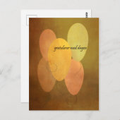 黄色の風船 ノルウェー語 ハッピーバースデー ポストカード (正面/裏面)