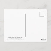 黄色の風船 ノルウェー語 ハッピーバースデー ポストカード (裏面)