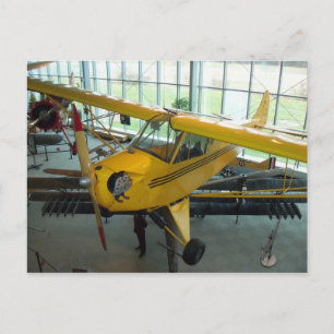 黄色の飛行機カレッジパーク航空博物館 ポストカード