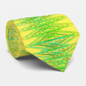 黄色の首タイの常緑らせん状 ネクタイ (ロール)