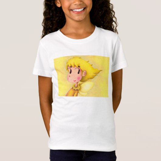 黄色の髪の天使 Tシャツ (正面)