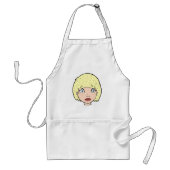 黄色の髪の女性 スタンダードエプロン (正面)