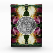 黄色の髭の虹彩の花独自の作成 フォトブロック (正面)