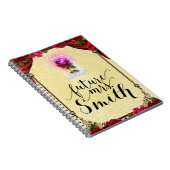 黄色の魅惑のストーリーブックレッド・ローズ・フューチャー・ミセス ノートブック (右側)