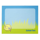 黄色の鳥のメモ帳 ノートパッド (正面)