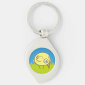 黄色の鳥の漫画キーチェーン キーホルダー (正面)
