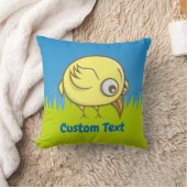 黄色の鳥の漫画装飾用クッション クッション (ブランケット)