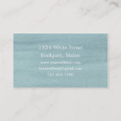 黄色の鳥の灰色の水色 名刺 (裏面)