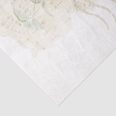 黄色の鳥ポストマーク音楽フラワーデコップページ 薄葉紙 (詳細)