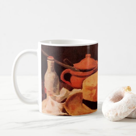 黄色の麦わら帽子の静物(Vincent van Gogh) コーヒーマグカップ (ドーナツ)