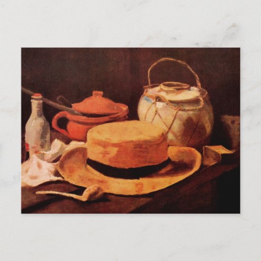 黄色の麦わら帽子の静物(Vincent van Gogh) ポストカード (正面)