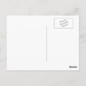 黄色の黒い写真卒業は日付カードを保存 ポストカード (裏面)