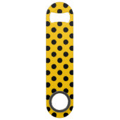 黄色の黒い水玉模様 スピード栓抜き (裏面)